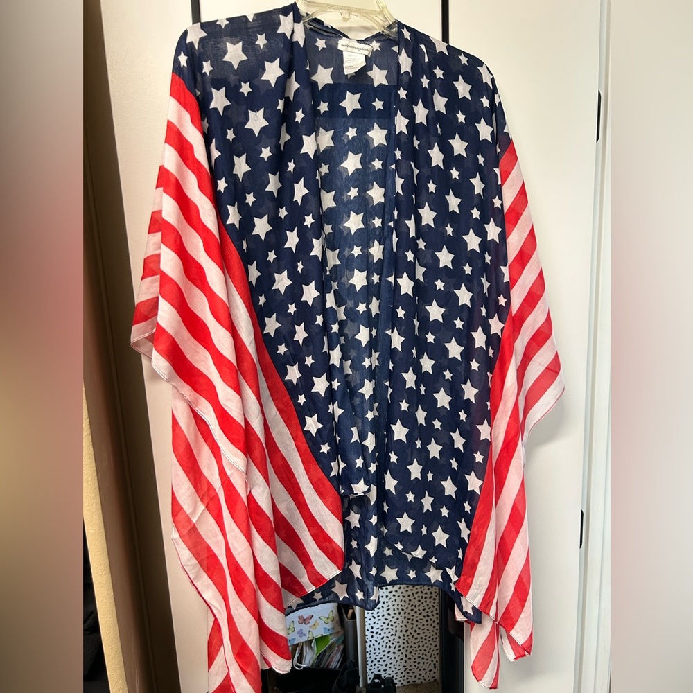 American Flag Poncho/Kimono 🇺🇸